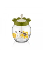 Qlux C-181 Frutta Kaşıklı Kavanoz 370cc*12=k