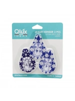 Qlux L-00292 ( 3pcs ) Lilyum Yapışkanlı ( Mika Kristal Plastik ) Askı*60