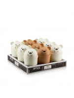 Qlux L-00586 Hippo ( Mini ) ( Ayıcık Modeli ) Masa Üstü Çöp Kovası ( Ofis & Çocuk Odası & Makyaj Vb.)*18=k