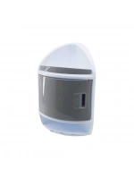 Qlux L-00708 ( Plus ) ( Orta Kat Kapaklı ) ( 3 Katlı ) ( 3gen ) ( 43x36x18x18cm ) Banyo Köşesi ( Plastik ) ( Vidalı Montaj )*6=k