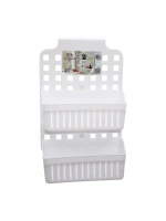 Qlux L-00778 Twin 2 Sepetli Askılı Kademeli Organizer*16=k