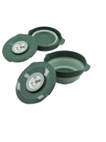 Qlux L-00960-3 ( 2in1 ) ( Katlanabilir ) ( Kapaklı ) Mikser Kabı ( Silikon & Plastik ) ( Yeşil ) ( 3250ml )*8=k