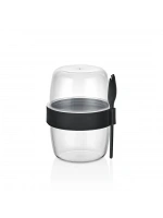 Qlux L-00978 Bomonti Yoğurt Kabı ( 2 Bölmeli = 300+300 Ml)*24=k