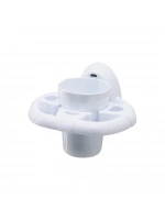 Qlux L-617 Deco Diş Fırçalık ( Beyaz Plastik ) ( Yapışkanlı & Duvara Monte )*24