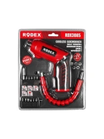 Rodex Rdx-3085 ( 2ın1 Kullanım=düz & Tabanca) (şarjlı) Tornavida (11pcs Uç) (ulaşılması Zor Alanlar Aparatı)*20