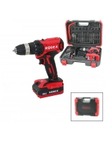 Rodex Rdx-3375a (2 Kademe Hız & Vites) (şarjlı=çift Batarya) (17pcs Uçlu) Matkap (0-350 / 0-1350 Rpm) (21v/2.0a Lı-ıon)*5