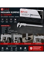 Rohs Electronic Digital Caliper Lrd-72-24 ( 0-6 ) Dijital Kumpas Ölçü Aleti ( 0-150mm ) (brkt-130812)*100