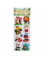 Room Decor-10495 Xma-001 ( Şirin Hayvan Figürlü ) Duvar Sticker Mix ( 8d ) ( 8-9pcs )*800