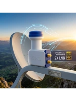 Rose Rle-200 ( 2li ) Uydu ( Lnb ) Unıversal Twın ( Full Hd & 3d & 0.1db )*100