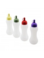 Rotto Rt-111 ( 700ml ) ( Yağdanlık & Sosluk ) (şeffaf & Plastik Şişe ) (renkli Kapak) ( Ölçekli ) ( Ketçap & Mayonez )*24=k