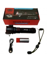 Şarjlı El Feneri Yüksek Güçlü Led Işık Usb İle Şarj Escape Rescue