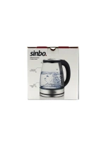 Sinbo Sk-8033 ( Cam & Ledli ) Kettle ( 1.8lt ) ( Gizli Rezistans & Kablosuz ) (360° Gövde ) 1500w*4