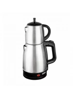 Sinbo Stm-5831 ( 2in1= Çaycı & Kettle ) ( Çelik ) Elektrikli Çay Makinesi ( 1.7lt + 0.7lt ) ( Çay Süzgeçli ) ( 360° Dönebilir )*6