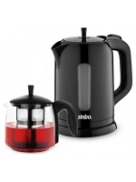 Sinbo Stm-5840 Elektrikli Cam Demlikli Plastik Çaycı Seti ( 1600w ) ( 1.7lt & 0.7lt )*4