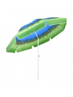 Skybelt Sky-113 ( 240cm Saplı ) ( Çap: 215cm ) ( Renkli Resimli ) Plaj Şemsiyesi ( 8 Telli ) (polyester Kumaş)*10=k