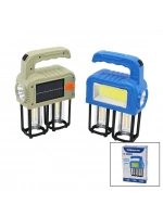 Solar M.lıght Handheld Ly-6699w (3in1=1-led Fener & Cob Led & 2-rustik Ampul) Kamp & Bahçe Fener (solar & Şarjlı) (powerbank)*48