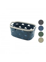 Sunplast Sd-5004 ( No-4 ) ( 5.8lt ) Çok Amaçlı Sepet ( Deri Görünüm Desenli ) (renkli Plastik) (çift Dahili Kulp)*24=k