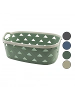 Sunplast Sd-5007 ( No-7 ) ( 23lt ) Çok Amaçlı Sepet ( Deri Görünüm Desenli ) (renkli Plastik) (çift Dahili Kulp)*12=k