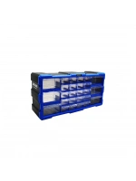 Super-bag Asr-6004 ( 26lı ) ( 6byk+20kçk ) Yatay Monoblok Çekmece Seti ( 49.7x15.7x25cm )*4
