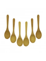 Tata Bamboo & Wood Dmr-8467 ( 6pcs & Oval ) Ahşap Bambu ( Çay Kaşık ) Seti*500