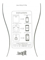 Techfit Dijital Baskül Yağ Ölçer Fonksiyonlu Akıllı Baskül Bluetooth Tartı - Vücut Analiz TF-1075