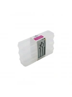 Timex Tim-195 (3pcs) (şeffaf Plastik) Çok Amaçlı Organizer (kapaklı Kutu) (24x7x4.5cm) (kaşık-çatal & Kalemlik & Kiş.bakım)*36=k
