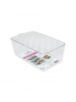 Timex Tim-313 Kapaklı Şeffaf Mika Buzdolabı Organizeri ( 30x16x10cm )*24=k