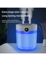 Ultrasonik Oda Hava Nemlendirici Çift Sprey Aromatherapy Ev Ofis Humudifier Rgb Işıklı 2lt