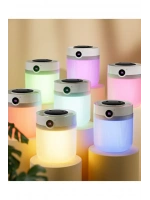 Ultrasonik Oda Hava Nemlendirici Çift Sprey Aromatherapy Ev Ofis Humudifier Rgb Işıklı 2lt