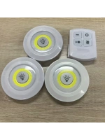 Uzaktan Kumandalı Yapışkanlı 3lü Led Spot Lamba