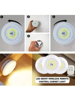 Uzaktan Kumandalı Yapışkanlı 3lü Led Spot Lamba