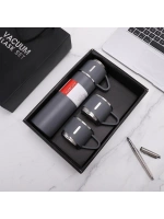 Vacuum Flask Set ( Çantalı ) ( 3pcs Bardaklı ) Renkli Çelik Termos Seti ( 500ml )*50