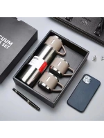 Vacuum Flask Set ( Çantalı ) ( 3pcs Bardaklı ) Renkli Çelik Termos Seti ( 500ml )*50