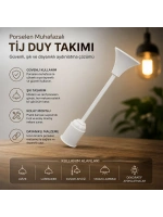 Vega ( Porselen ) ( E27 ) Muhafazalı ( Tij Duy ) Takımı*55x4