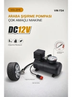 Volemi Çok Amaçlı Araç Lastik Şişirme Pompası ve Hava Kompresörü - 12V / 250 PSI