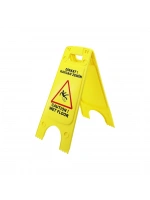 Wermoplast Wp-978 ( Dikkat ! Kaygan Zemin ) Uyarı Levhası (sarı Plastik) (çift Yönlü) (yükseklik: 63cm & En: 21--25--30cm)*12=k