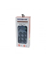 Wınnboss-3421 Termal Akım & Kısa Devre Korumalı (6lı Priz) (2+2 Usb-type-c) (2mt) (anahtarlı) Uzatma Kablo (16a & 4000w)*30