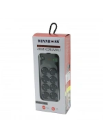 Wınnboss-3422 Termal Akım & Kısa Devre Korumalı (8li Priz) (2+2 Usb-type-c) (2mt) (anahtarlı) Uzatma Kablo (16a & 4000w)*30