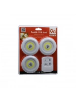 Wınnboss Wn-1186 Led Nıght Lıght ( 3pcs & Yuvarlak ) ( Kumandalı & Dokunmatik ) ( Pilli ) Led Lamba Seti*100