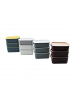 Wish Home Wh-41 Set ( 3 Pcs = 2 Lt ) Saklama Kabı Plastik Renkli *8=k