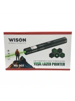 Wison Ws-503 100mw 3.7v 3200 Mah Desen Başlıklı Şarjlı Yeşil Lazer Pointer