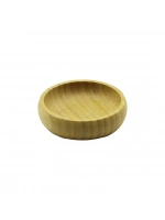 Yakut-10516 ( Tekli & Mini & Çap: 8.5cm ) Ahşap Bambu Çerezlik & Lokumluk Kase*300