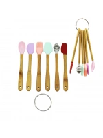 Yakut-10885 ( 6pcs ) Mini Ahşap Saplı Silikon Mutfak Set*144
