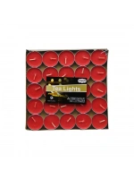 Yakut-11237 ( 25pcs ) ( Kırmızı Yuvarlak ) Tea Light Mum*80