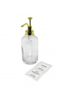 Yakut-11302 ( Yuvarlak ) Şeffaf Cam Sıvı Sabunluk 500ml*18