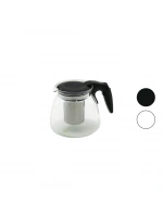 Yakut-8510 ( 700ml ) ( Cam ) Demlik ( Çelik Süzgeçli & Plastik Kulp & Kapak & Krom Çerçeve )*48