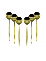 Yakut-9725 ( 6pcs ) ( Gold ) Yemek Kaşık Seti*100
