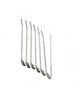 Yakut-9742 ( 7pcs & 6pipet+1temizleme Fırça ) Çelk Kaşıklı Pipet*200