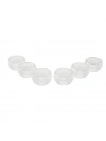 Yakut-9997 ( 6pcs ) ( Düz Cam ) ( Çift Cidarlı ) Sosluk & Lokumluk ( 50 Ml )*24=k