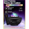 Yıldızlı Projektör Tavan Bulutsu Galaxy Lazer Işıklı Disko Topu Bluetooth Hoparlör Parti Led Lambası